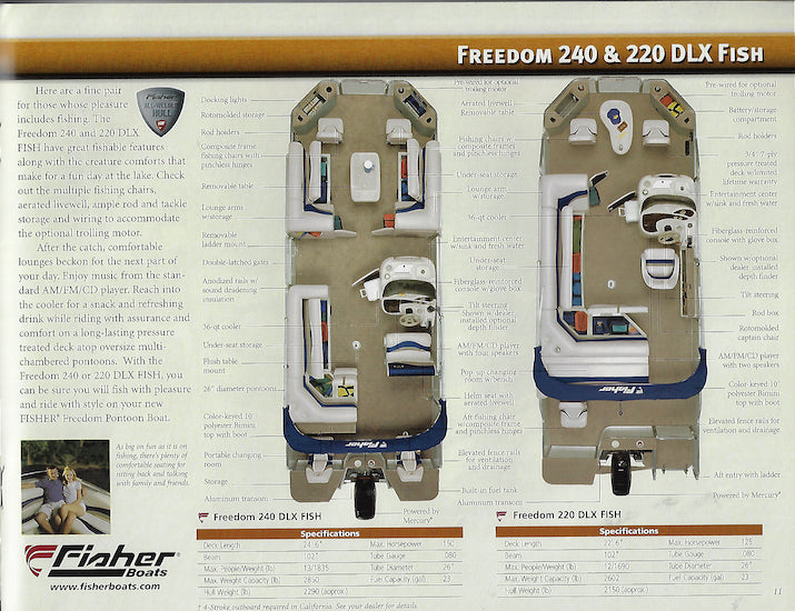 Fisher 2004 Pontoon & Deck Brochure