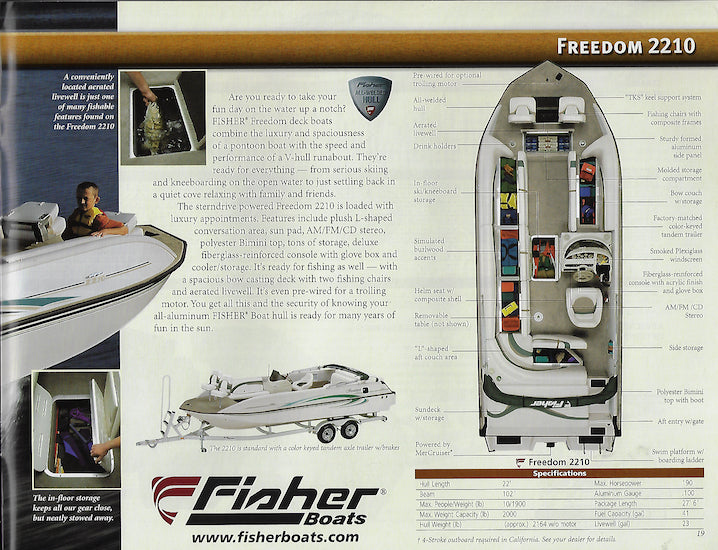 Fisher 2004 Pontoon & Deck Brochure