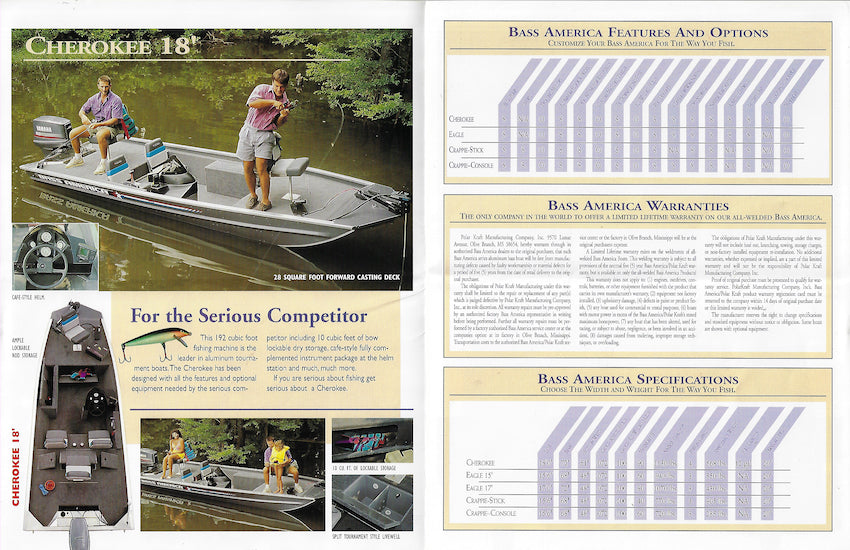 Polar Kraft 1995 Bass America Brochure