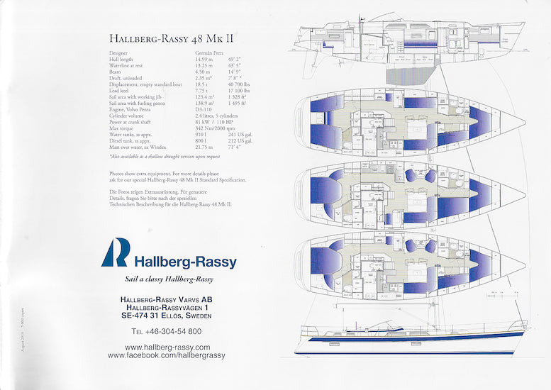Hallberg-Rassy 48 Mark II Brochure