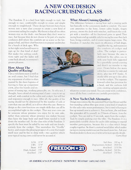 Freedom 21 Brochure