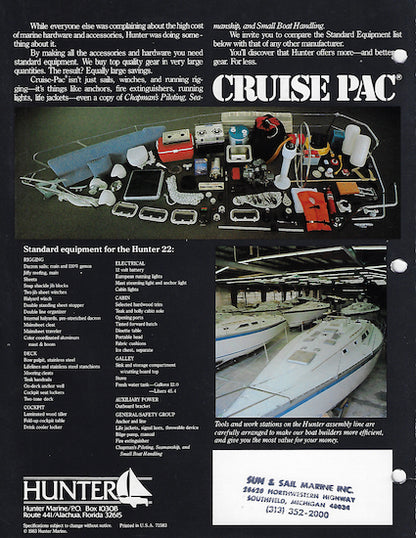 Hunter 22 Brochure