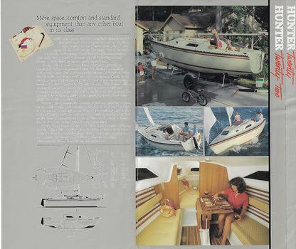 Hunter 1982 Small Boats Brochure
