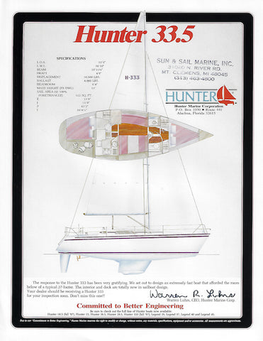 Hunter 33.5 Brochure