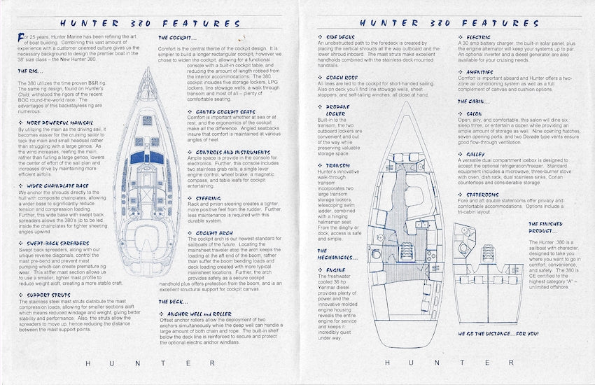 Hunter 380 Specification Brochure