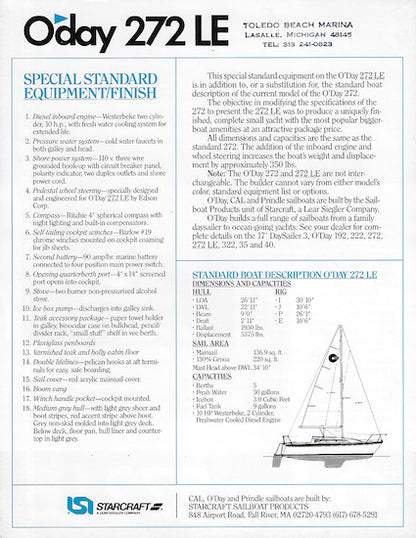 O'Day 272LE Brochure