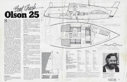 Olson 25 Sailor Magazine Reprint Brochure