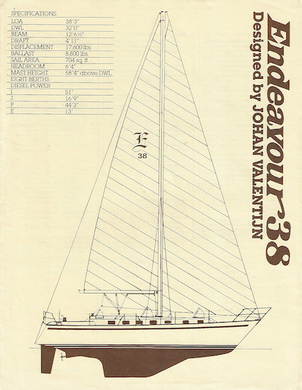 Endeavour 38 Aft Cockpit Specification Brochure