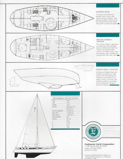 Endeavour 51 Brochure