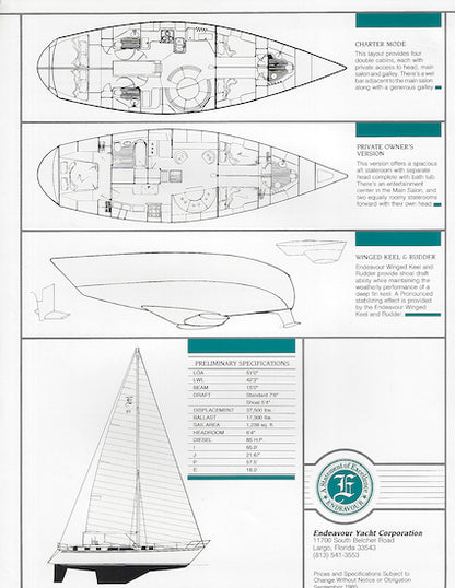 Endeavour 51 Brochure