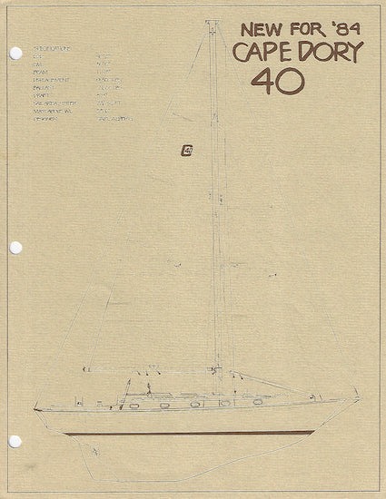 Cape Dory 40 Brochure