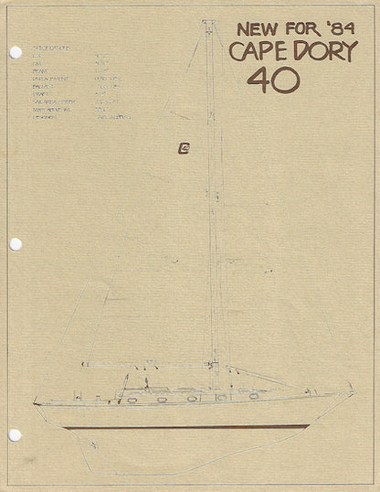 Cape Dory 40 Brochure