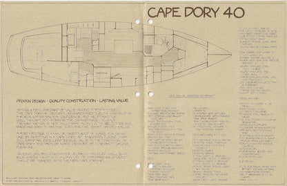 Cape Dory 40 Brochure