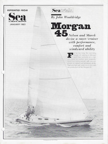 Morgan 45 Sea Magazine Reprint Brochure