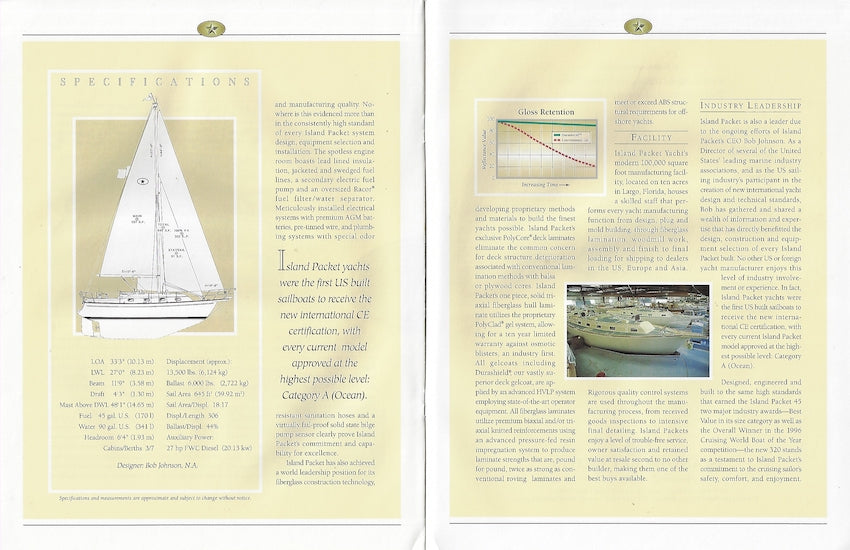 Island Packet 320 Launch Brochure