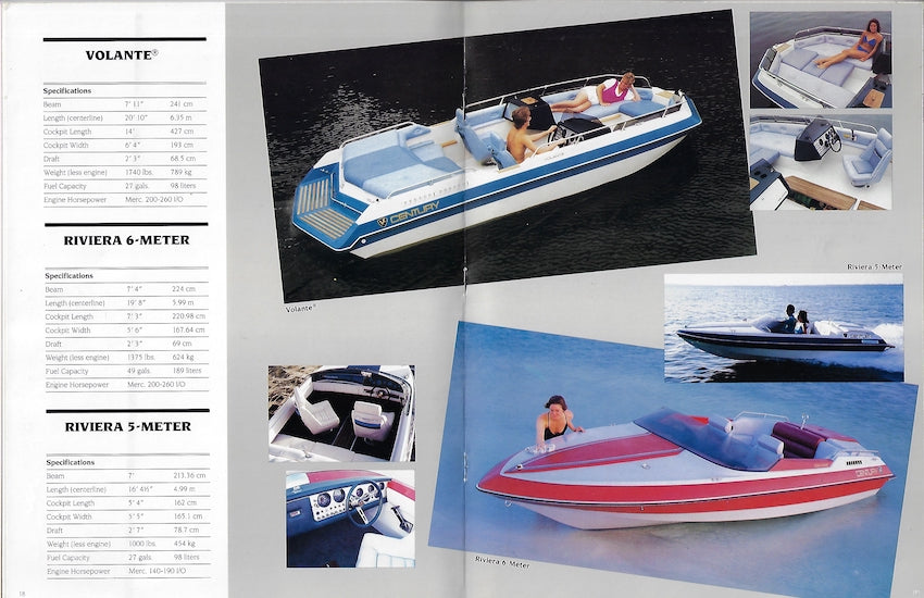 Century 1986 Brochure – SailInfo I boatbrochure.com