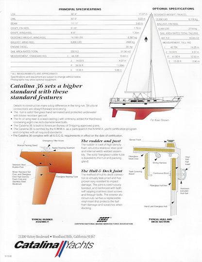 Catalina 36 Brochure