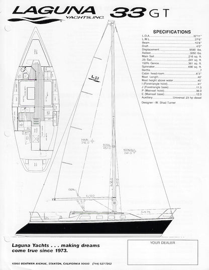 Laguna 33GT Specification Brochure