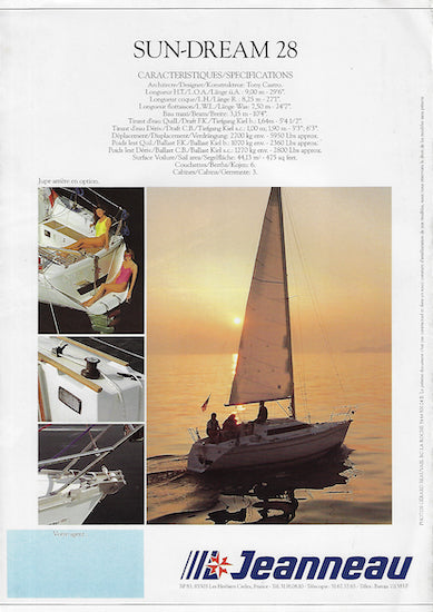 Jeanneau Sun-Dream 28 Brochure