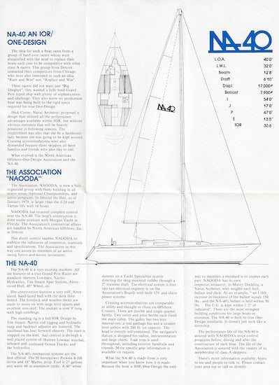 NA 40 Brochure