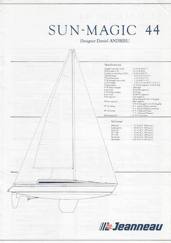 Jeanneau Sun-Magic 44 Specification Brochure