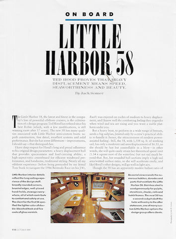 Little Harbor 58 Yachting Magazine Reprint Brochure