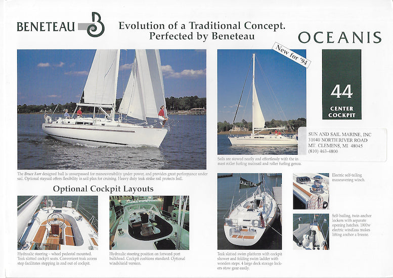 Bénéteau Oceanis 44 Center Cockpit Brochure – SailInfo I