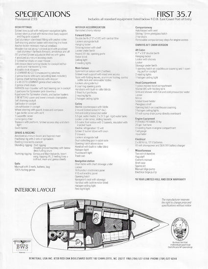 Bénéteau First 35.7 Brochure