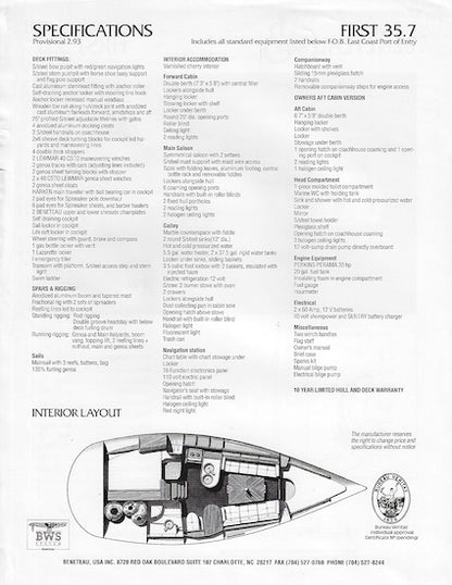 Bénéteau First 35.7 Brochure
