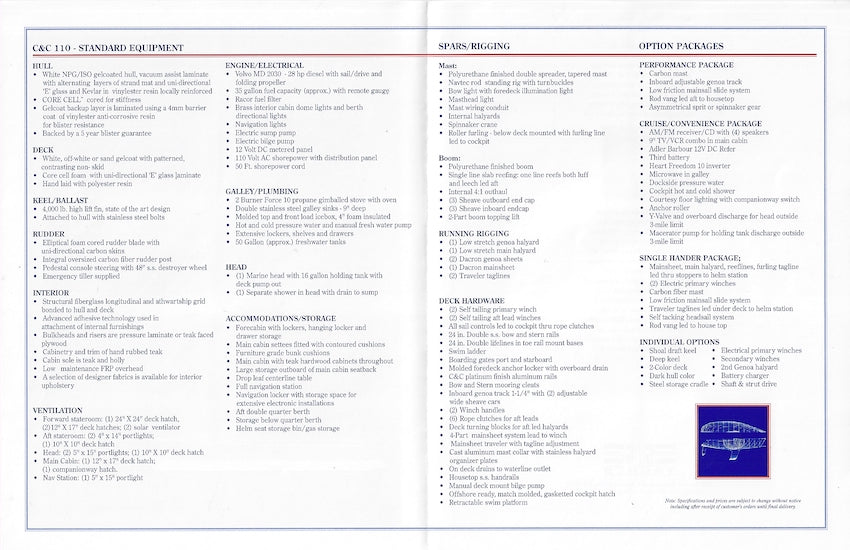 C&C 110 Brochure