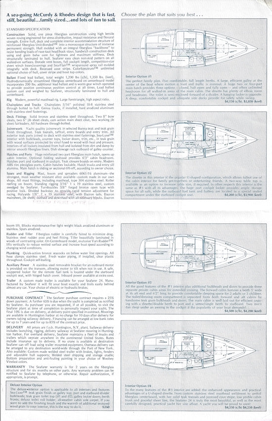 Seafarer Sail’n Trail 24 Specification Brochure