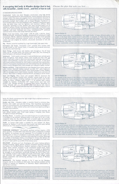 Seafarer Sail’n Trail 24 Specification Brochure