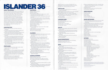 Islander 36 Specification Brochure