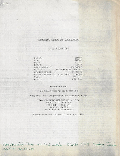 Eagle 32 Brochure Package