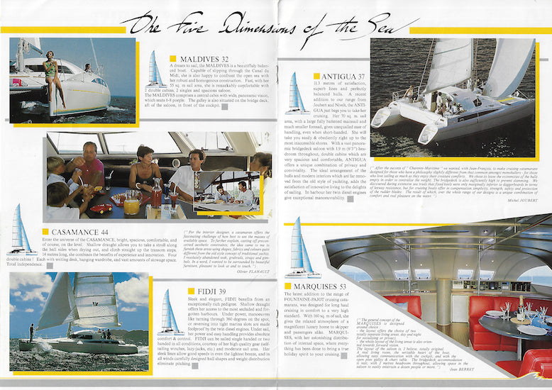 Fountaine Pajot 1991 Brochure