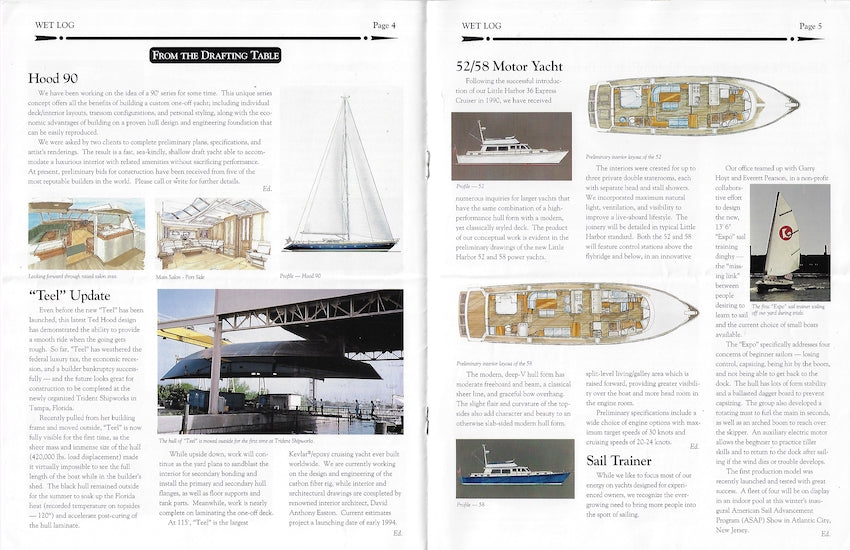 Hood / Little Harbor Wet Log Newsletter - Fall 1992