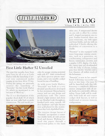 Hood / Little Harbor Wet Log Newsletter - Fall 1991