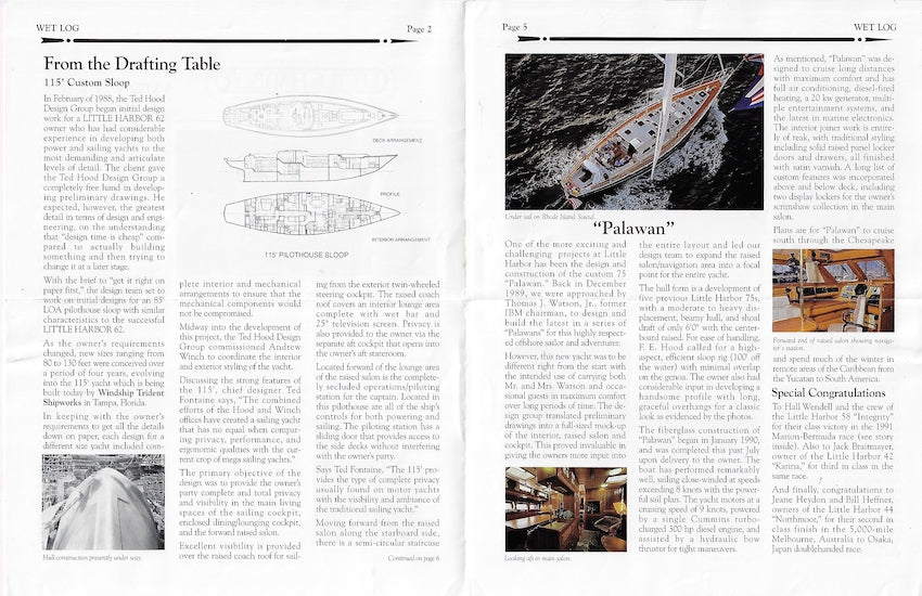 Hood / Little Harbor Wet Log Newsletter - Fall 1991