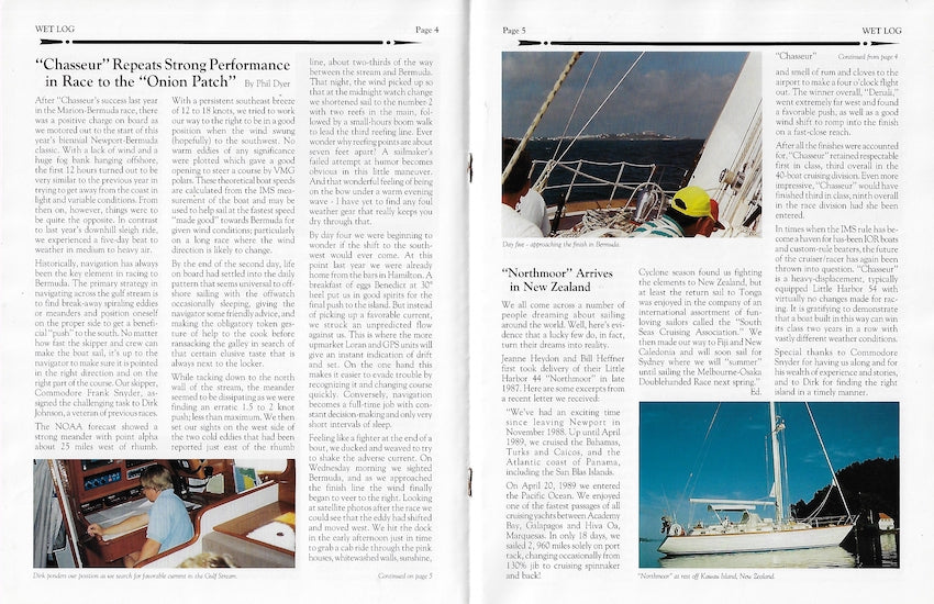 Hood / Little Harbor Wet Log Newsletter - Fall 1990
