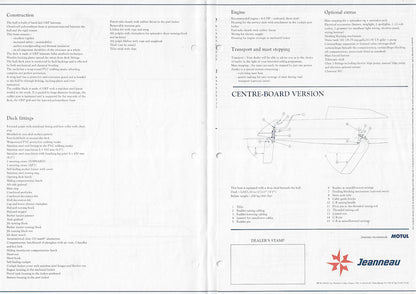 Jeanneau Sun Way 21 Specification Brochure