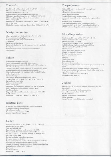 Jeanneau Sun Way 27 Specification Brochure