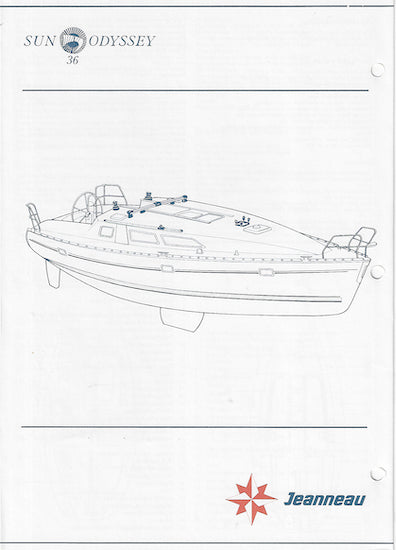 Jeanneau Sun Odyssey 36 Specification Brochure
