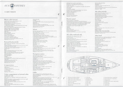 Jeanneau Sun Odyssey 44 Specification Brochure