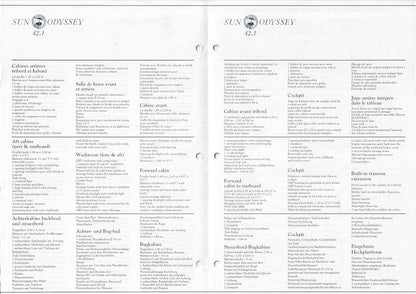 Jeanneau Sun Odyssey 42.1 Specification Brochure