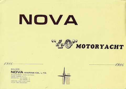 Nova 40 Motor Yacht Brochure