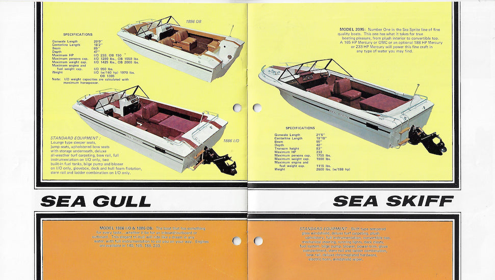 Sea Sprite 1975 Brochure – SailInfo I boatbrochure.com