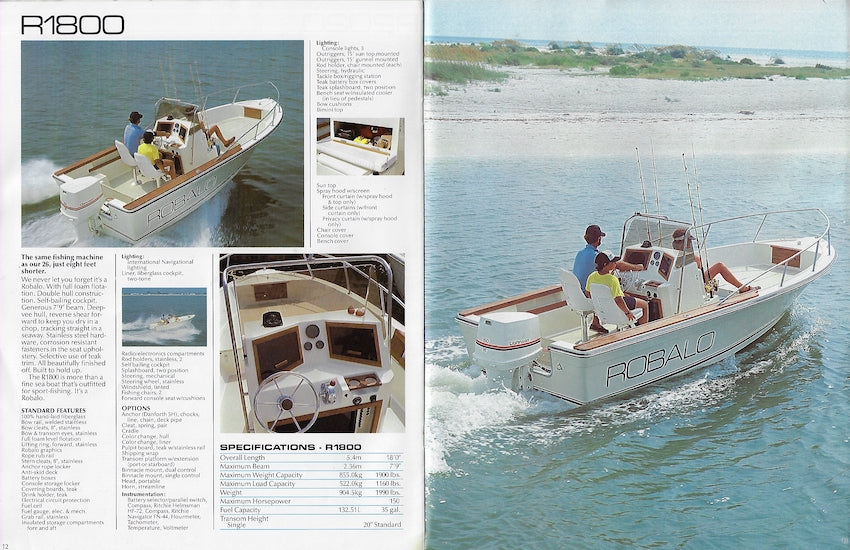 Robalo 1984/1985 Brochure