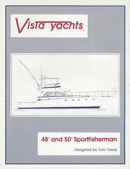 Vista Sportfisherman 48 & 50 Specification Brochure
