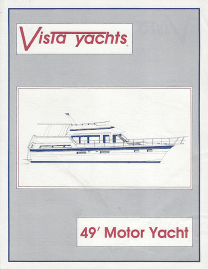 Vista 49 Motoryacht Specification Brochure