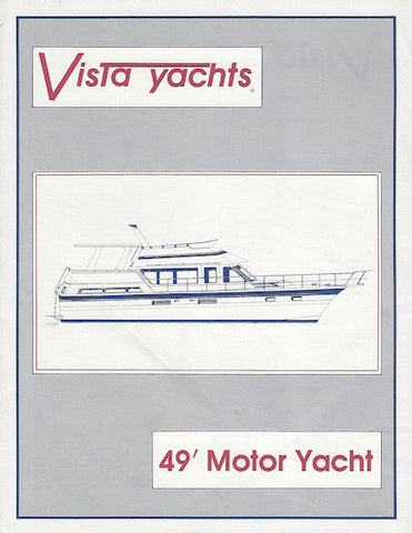 Vista 49 Motoryacht Specification Brochure